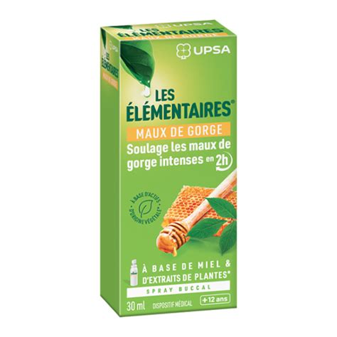 Upsa les élémentaires spray maux de gorge 30ml MaPharmaNaturelle