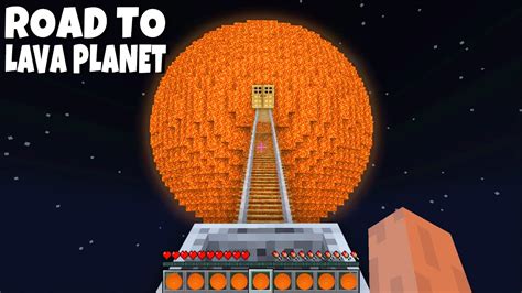 I Found Secret Road To A Lava Planet In Minecraft Secret New Planet