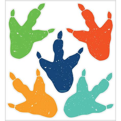 Dino Mite Party Vinyl Cling Footprints Big W