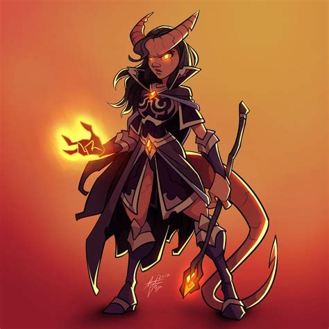 Tiefling By Mateusboga Character Art Dungeons And Dragons Dungeons