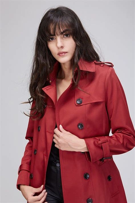 Womens Coat Classic Double Breasted Trench Waterproof Outwear For Autumn Business Audrey Tautou