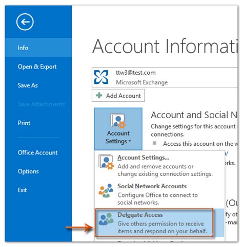 How To Delegate Access Permissions For Other Exchange Users In Outlook