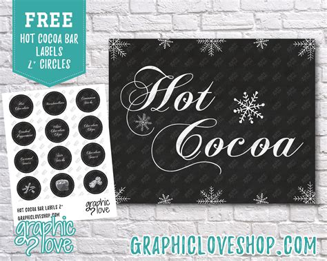 Free Hot Cocoa Bar Printables Printable Word Searches