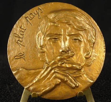 M Daille Jacques Brel Le Plat Pays Belgique Sign N Etchecopar Medal