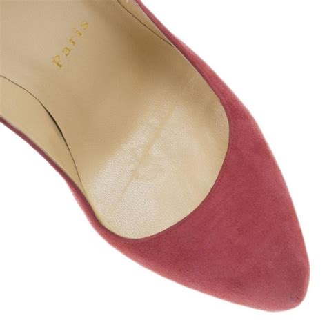 Christian Louboutin Pink Suede Daffodile Platform Pumps Size 38 For