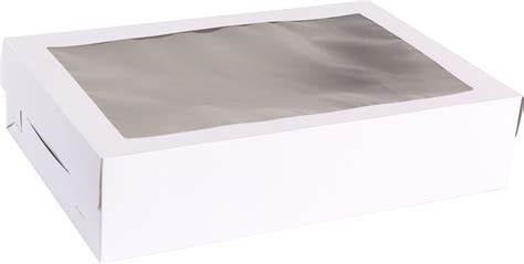 White Window Half Sheet Cake Box 21 In X 14 In X 5 In Party City