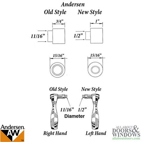 Andersen Handle Extender For Frenchwood Hinged Door Trim Set