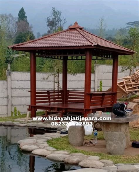 Jual Gazebo 250 X 250 Cm Kayu Kelapa Kirim Bogor Di Lapak Hidayah Jati