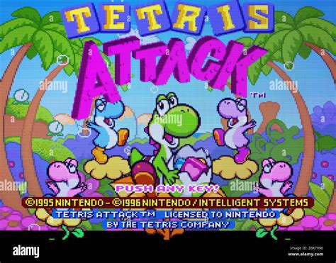 Tetris Attack Snes Super Nintendo Editorial Use Only Stock Photo