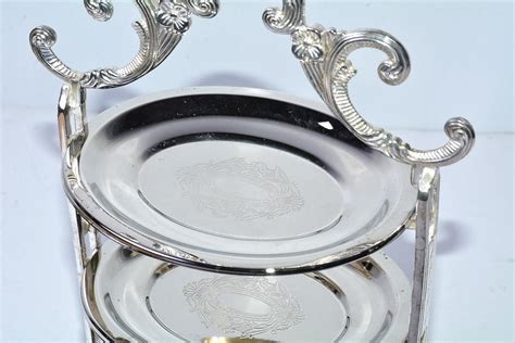 Silver Plated Tiered High Tea Serving Trays Or Cake Stand Sold Singly