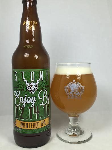 Threw Red Butters Beer Reviews Stone Enjoy By 21416 Unfiltered Ipa