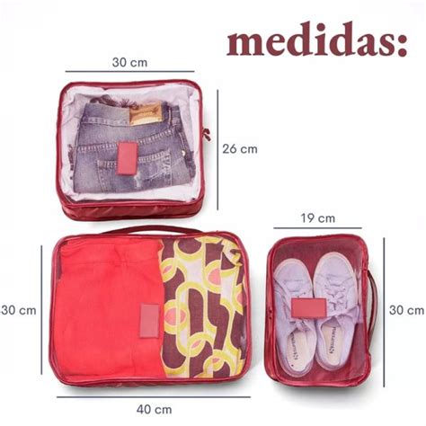 Organizador De Mala Para Viagem Kit Pe As De N Cessaire Utimix