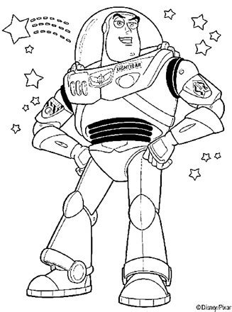 Buzz Lightyear Coloring Book Pages