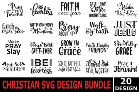 Christian Quotes T Shirt Bundle Graphic By Graphics Store · Creative Fabrica