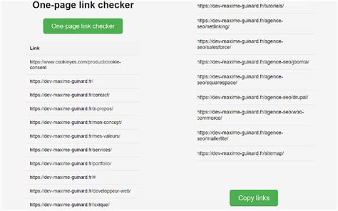 One Page Link Checker Google Chrome I In Eklenti Ndir