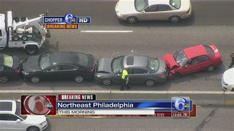 10 Cars Involved In Chain Reaction I 95 Crash 6abc Philadelphia