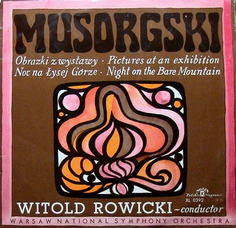 Modest Musorgski Warsaw National Symphony Orchestra Witold Rowicki