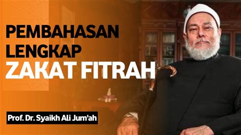 ZAKAT FITRAH Tuntas Dari Pembahasan Hingga Permasalahan Prof Dr