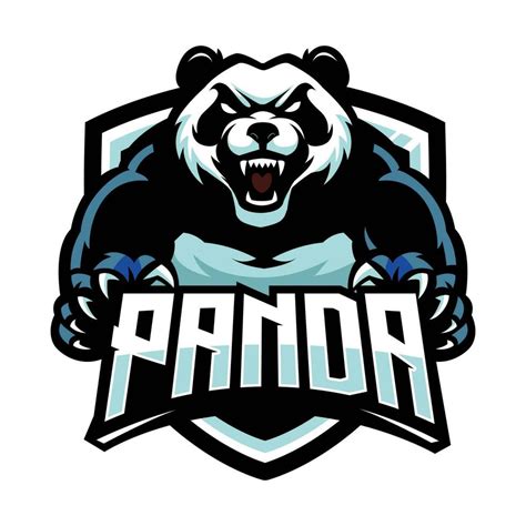 Panda Sport Mascot Logo Hold Text 23381955 Vector Art At Vecteezy