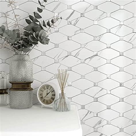 Vaovi Stick On Backsplash For Kitchenbacksplash Tiles Peel And Stick