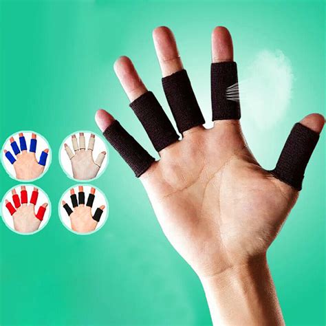 Breathable Stretchy Finger Protector Sleeve Bandage Support Arthritis