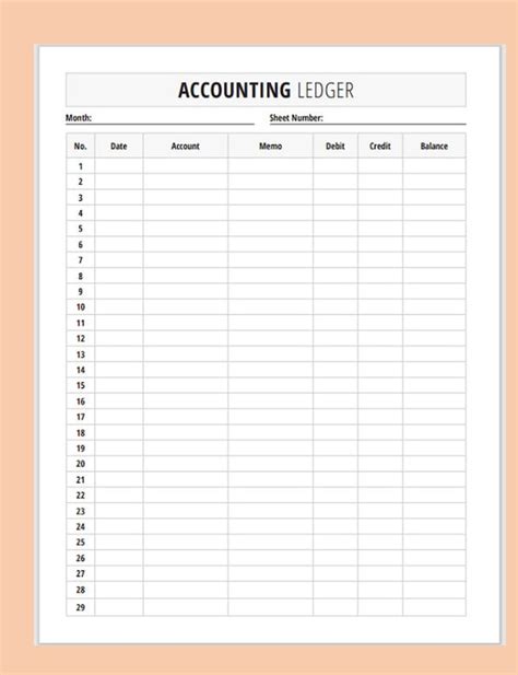 38 Perfect General Ledger Templates Excel Word