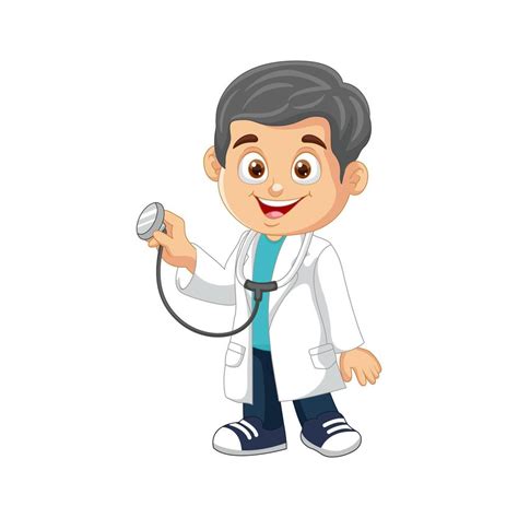 Vector Doctor Kids Boy Characters Mascot 20314493 Vector Art At Vecteezy