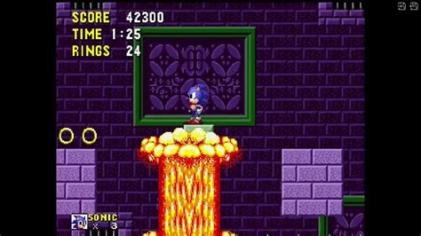 Sonic 1 Marble Zone Act 2 Youtube