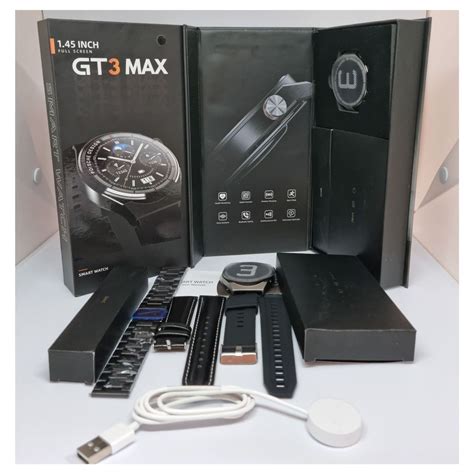 Smartwatch Reloj Inteligente Gt3 Max Gps Llamadas 45 Mm 3 Correas