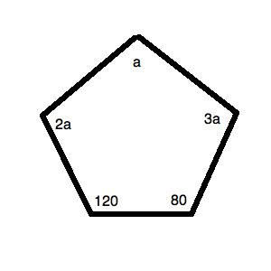 Pentagon Angles - Angles In The Regular Pentagon - A pentagon is a 5 sided polygon with interior ...