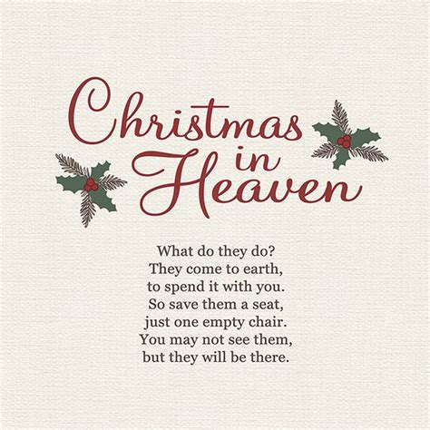 40 Heart Touching Christmas In Heaven Quotes Sayings And Poems Artofit