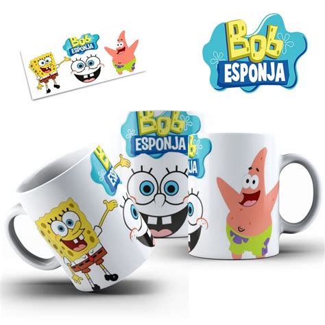 Caneca Personalizada Bob Esponja E Patrick Estrela Desenho Bob Esponja