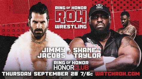 Jimmy Jacobs' First ROH Match Since 2015 Set For 9/28 ROH TV