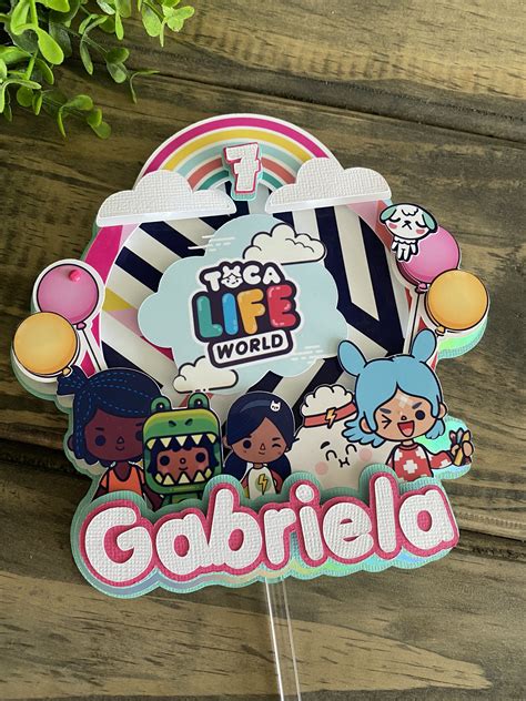 Toca Boca Cake Topper Toca Life Toca Life World Etsy