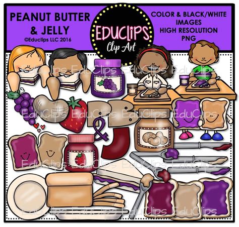 Peanut Butter And Jelly Clip Art Library