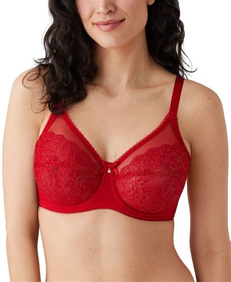 Wacoal Retro Chic Full Figure Underwire Bra 855186 Up To J Cup Macys