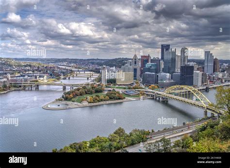 Famous View Of The Pittsburgh Golden Triangle” From The Observation