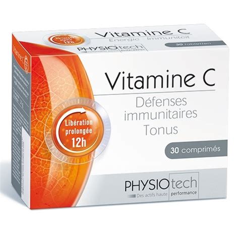 Vitamine C Libération prolongée 12h Physiotech Yves Ponroy