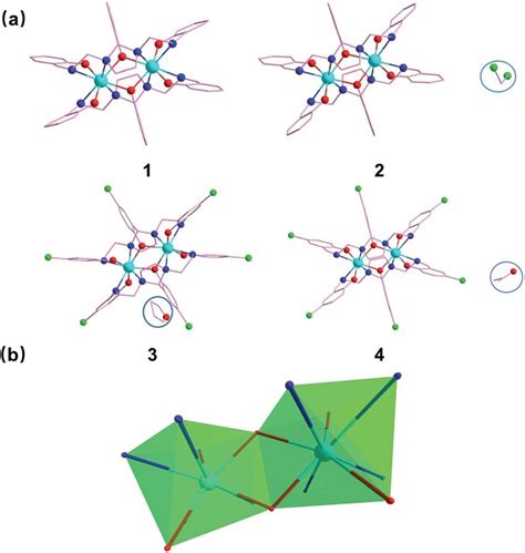 A X Ray Crystal Structure Of Compounds Of 1 4 B Local Coordination