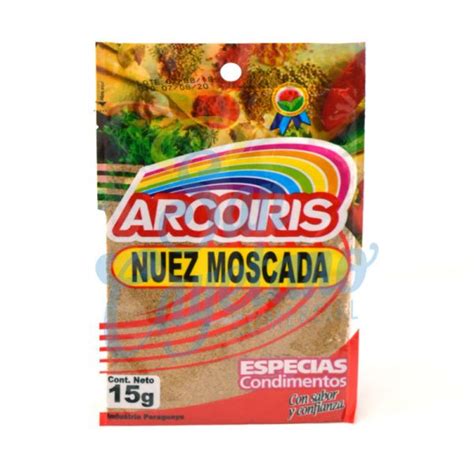 NUEZ MOSCADA GRANO ARCOIRIS 15GR 20