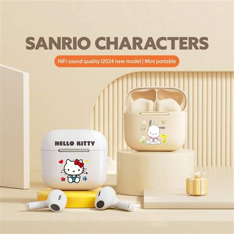 Écouteurs intra auriculaires Sanrio Hello chat Kuromi sans fil