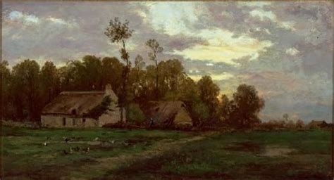 Charles Fran Ois Daubigny Paysage Avec Chalet Carnegie Museum Of