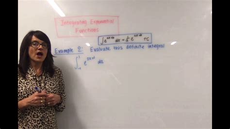 Integrating An Exponential Function By Evaluating The Definite Integral