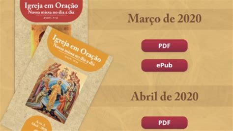 Edi Es Cnbb Disponibiliza Gratuitamente A Liturgia De Mar O E Abril