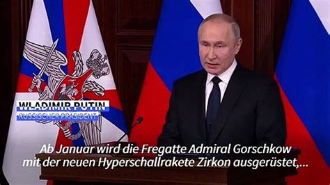 Putin K Ndigt Neue Hyperschallrakete An Video Dailymotion