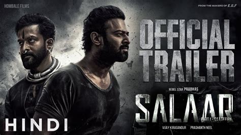 Salaar Official Trailer Hindi Prabhas Prashant Neel Prithviraj