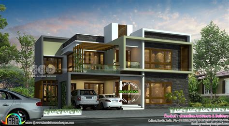 New Modern Contemporary Style 5 Bedroom House Kerala Home Design And 648