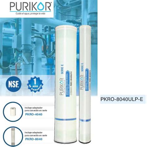 Membrana ósmosis inversa 8x40 ULP E Purikor PKRO 8040ULP E