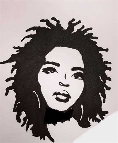 A Drawing Of A Woman With Dreadlocks On Her Head