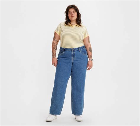 Baggy Dad Womens Jeans Plus Size Medium Wash Levis® Us